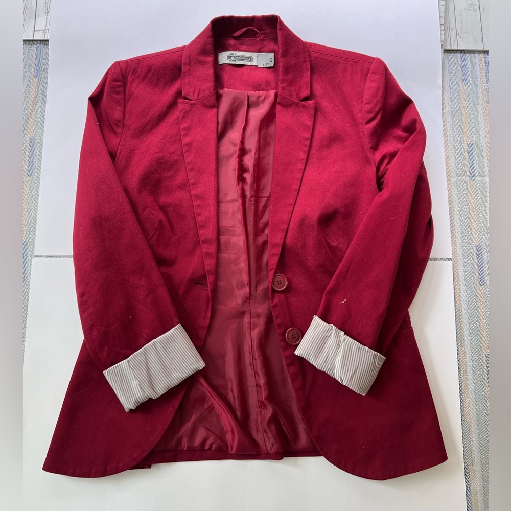 Red Blazer Jacket - image 1